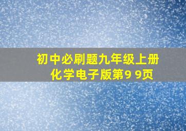 初中必刷题九年级上册化学电子版第9 9页